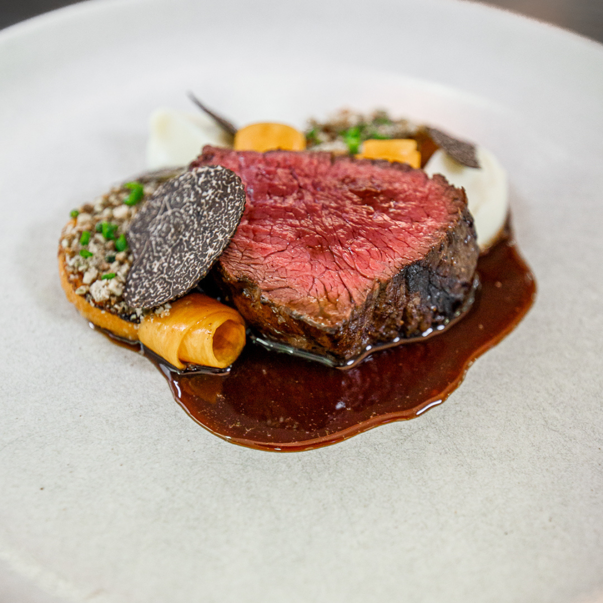 Image of a dish at the Four Hands Dinner at Fraser's Restaurant in Kings Park as part of the Plating Up WA 2023 program.
