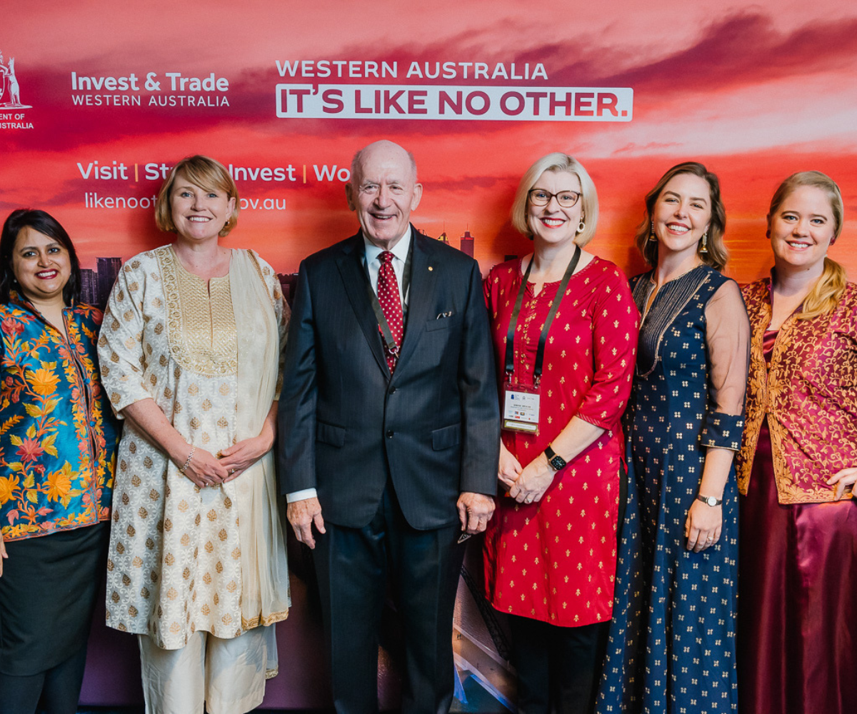 Nashid Chowdhury, Rebecca Brown, Simone Spencer, Daisy Pope and Amanda Rickman at the AICC Conference 2023