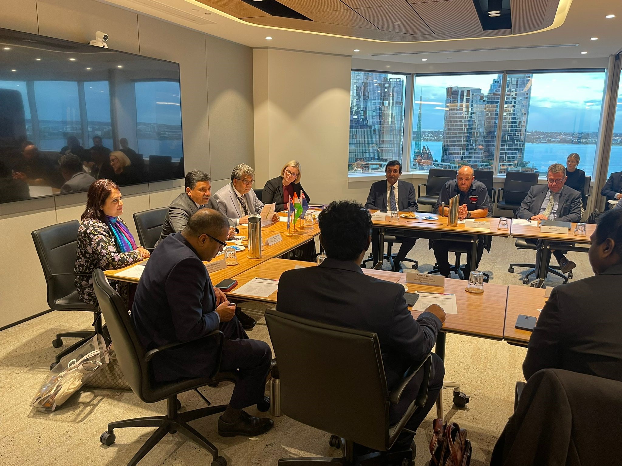 Tamil Nadu delegates meeting with WA representatives at JTSI 2023