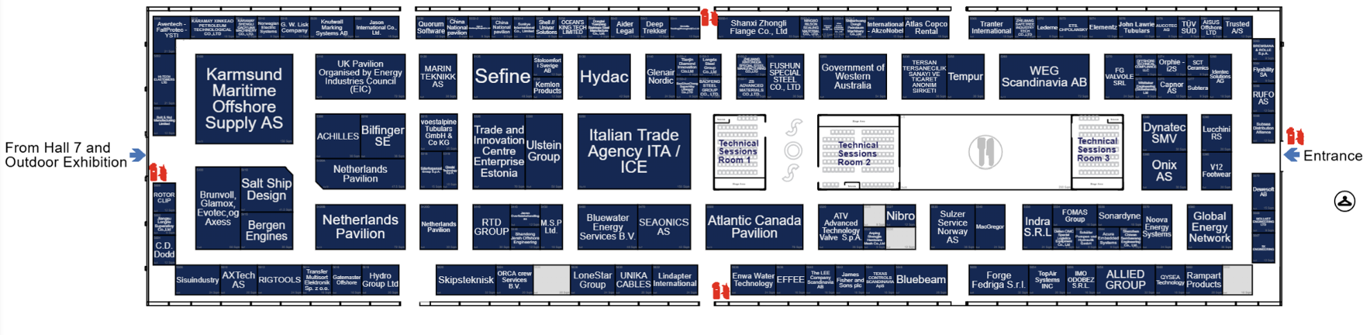 ONS 2026 Stand map for DEED