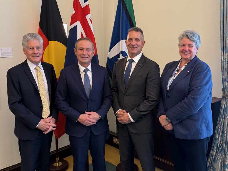 UK trade mission: Stephen Smith, Roger Cook, Paul Papalia and Angela Kelly